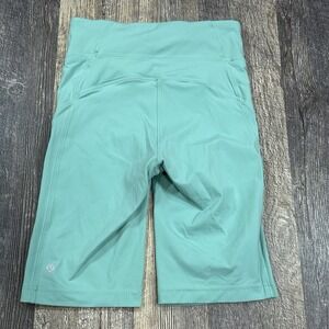 Lululemon On Pace Short 10" Inseam Nulux Sz 6 Green Washed Marsh Gym‎ Squat Run